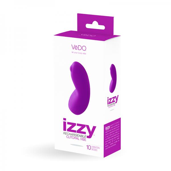 Vedo Izzy Rechargeable Clitoral Vibrator Purple - Image 3