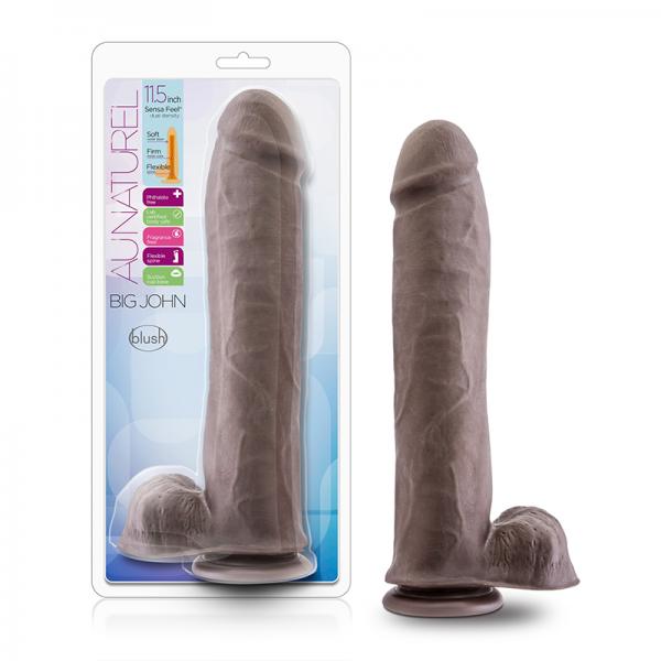 Big John 11.5 inches Dual Density Dildo Brown - Image 2