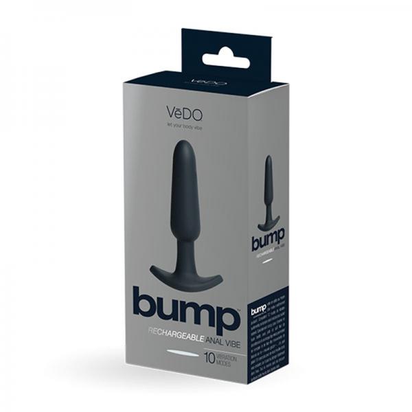 Vedo Bump Rechargeable Anal Vibe Just Black - Image 2