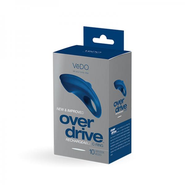 Vedo Overdrive Plus Rechargeable Cock Ring Blue - Image 2