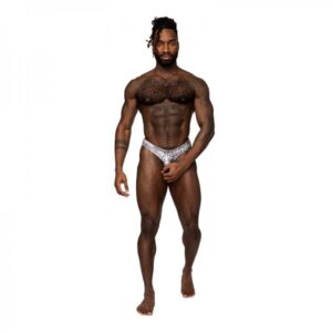 Male Power S'naked Power Sock Silver/black S/m