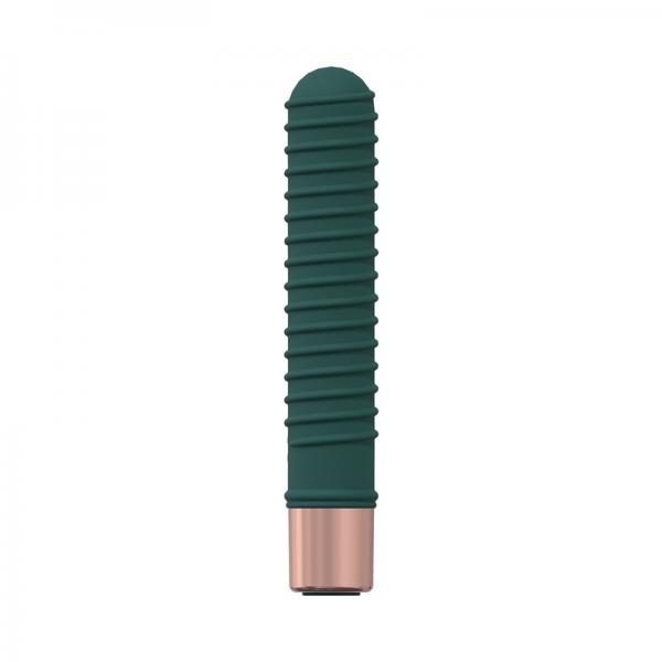 Loveline Poise 10 Speed Mini-vibe Silicone Rechargeable Waterproof Forest Green