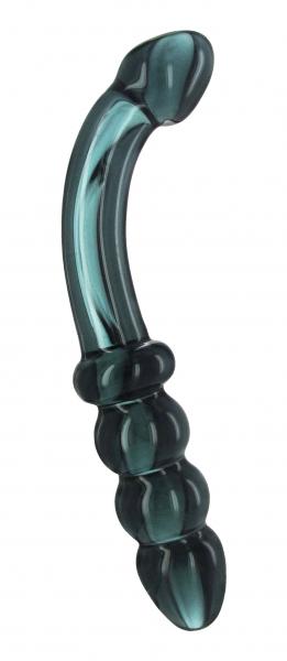 Hamsa Glass Dildo Smoky Jade - Image 3