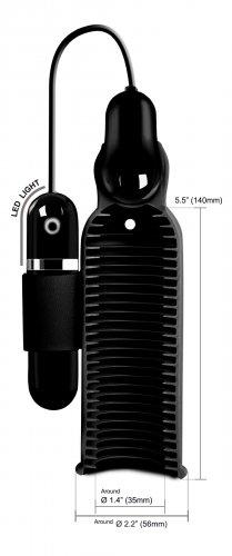 Lightning Stroke Silicone Stroker With Vibrating Bullet - Image 5