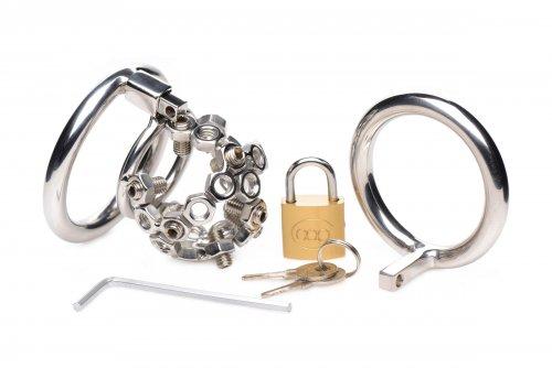 Bolted Chastity Cage With Spikes Stainless Steel - Image 4
