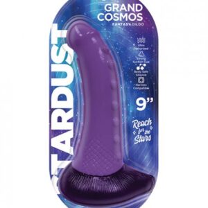 Stardust Grand Cosmos Silicone Dildo 9in Purple