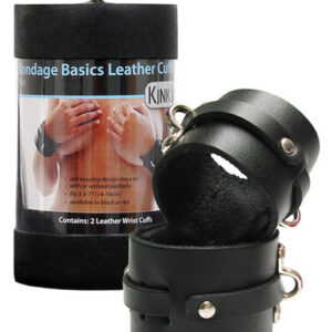 Kinklab leather wrist cuffs - black