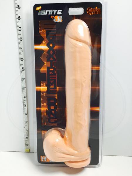 Exxxtreme Dong 14 Inches with Suction Cup Beige - Image 4