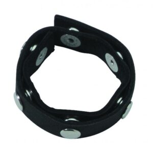 Spartacus Six Speed Cock Ring Black Leather