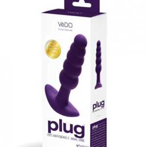 Vedo Plug Rechargeable Anal Plug Deep Purple