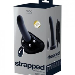 Vedo Strapped Rechargeable Strap On Just Black
