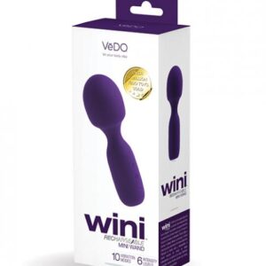Vedo Wini Rechargeable Mini Wand Deep Purple