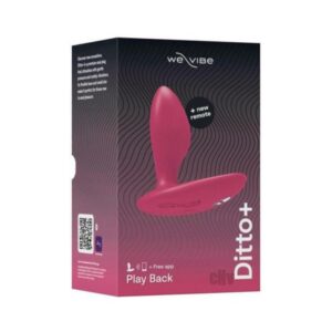 We-vibe Ditto+ Rechargeable Remote-controlled Silicone Vibrating Anal Plug Cosmic Pink