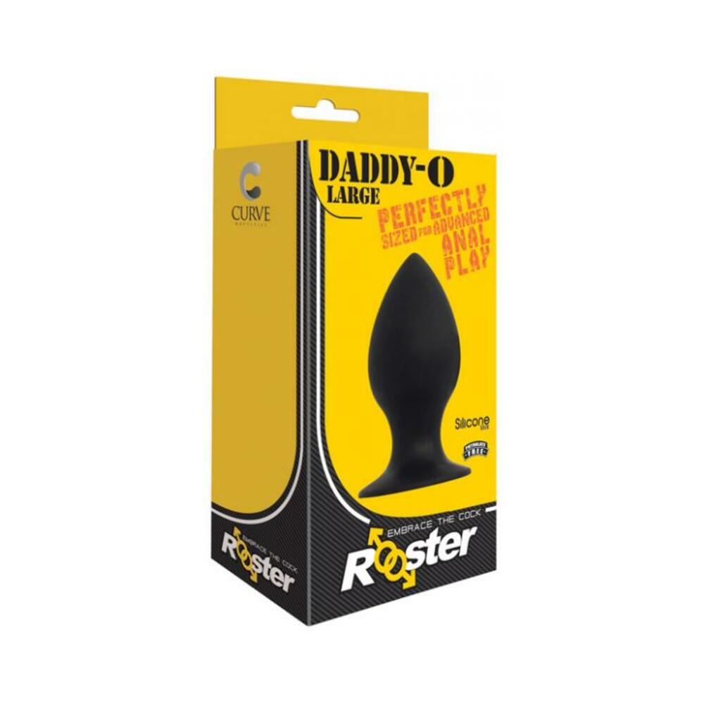 Rooster Daddy-o Large Anal Plug Black - Image 2