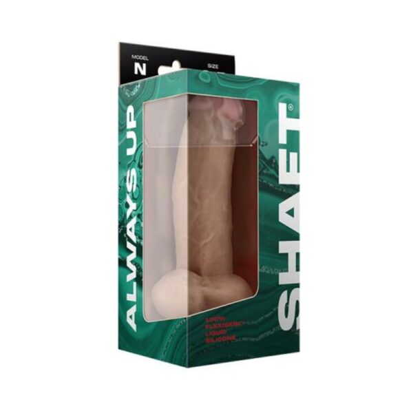 Shaft Model N Liquid Silicone Dong With Balls 8.5 In. Pine - Image 3