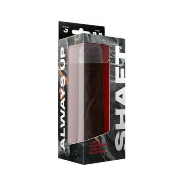 Shaft Model J Liquid Silicone Dong 8.5 In. Mahogany - Image 3