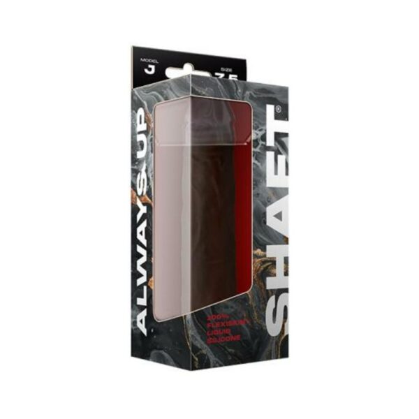 Shaft Model J Liquid Silicone Dong 7.5 In. Mahogany - Image 3