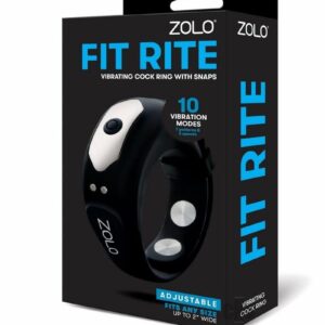 Zolo Fit Rite Adj Vibe Cockring Snaps