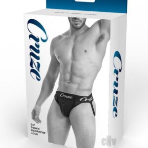 Cruze Buckle Up Zip Jockstrap L/xl Blk