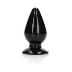 Realrock Crystal Clear 3.5 In. Anal Plug Black