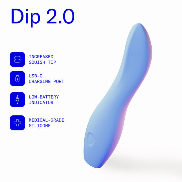 Dame Dip 2.0 Classic Vibrator Periwinkle - Image 2