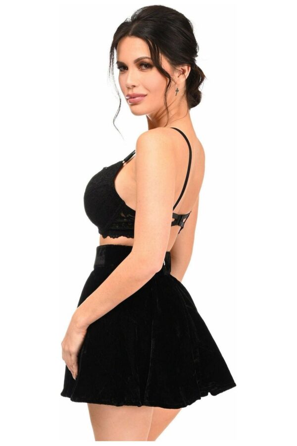 Black Velvet Skirt - Daisy Corsets