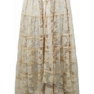 Ivory Lace Skirt - Daisy Corsets