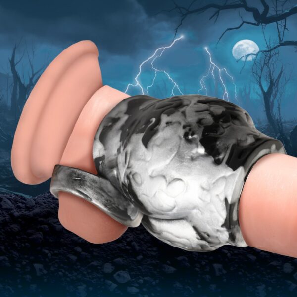 Creature Cocks Night Prowler Silicone Girth Enhancer with Ball Strap L - Image 2