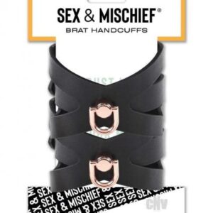 Sandm Brat Handcuffs Black/rose Gold