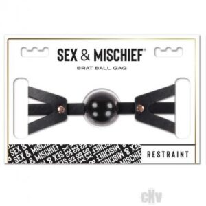 Sandm Brat Ball Gag Black/rose Gold