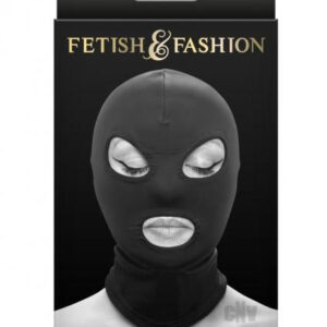 Fetish Fashion Eyes Mouth Hood Blk