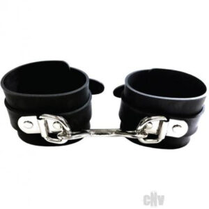 Rouge Rubber Ankle Cuffs Black