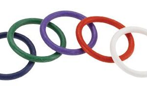 Rainbow Rubber C Ring 5 Per Set 1.5 Inch