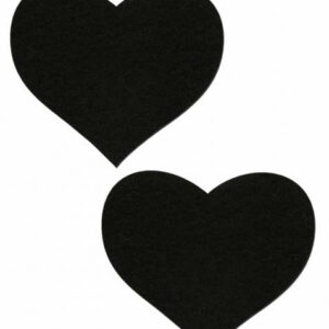 Heart Sweety Hearts Black Pasties O/S