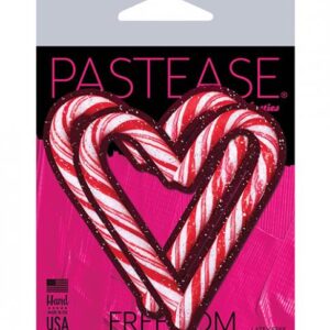 Pastease Holiday Candy Cane Heart  - Red/white O/s