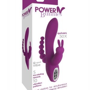 Power Bunnies Quivers G-spot Vibe - Purple