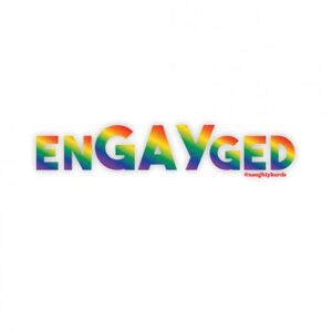 Engayged Naughty Sticker - Pack Of 3