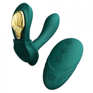 Zalo Aya Wearable Vibrator W/remote - Turquoise Green