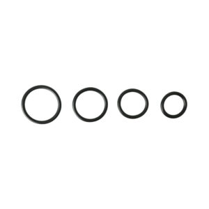 Sportsheets Rubber Rings 4 Pack Black