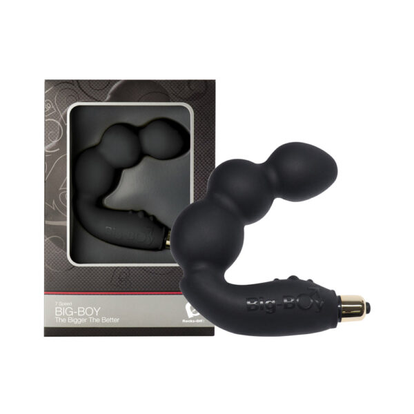 Rocks-off Big-Boy 7 Function P Spot Vibe - Black - Image 2
