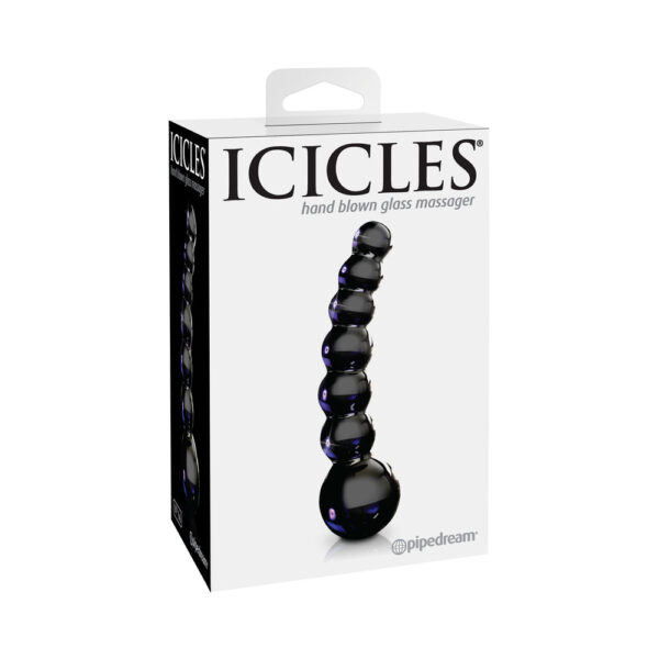 Icicles No 66 Glass Massager Black - Image 2
