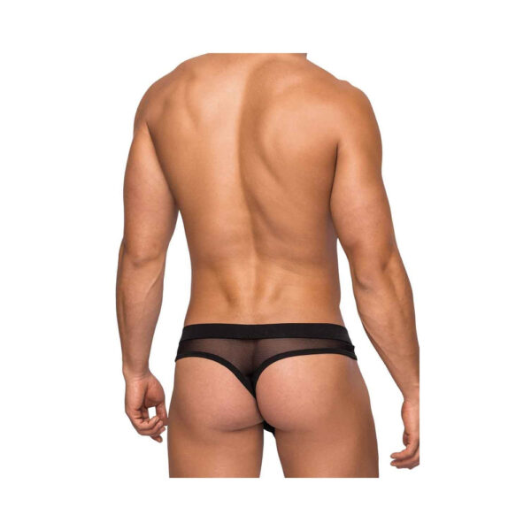 Male Power Hoser Hose Thong Black S/M - Image 2