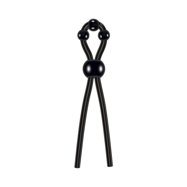 Ultimate Silicone Lasso Cock Ring Black - Image 2