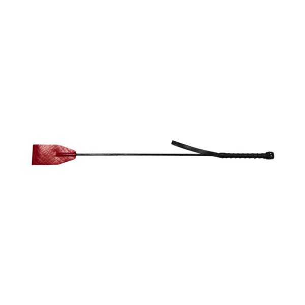 Leather Riding Crop Burgunday & Black Accessories - Image 2