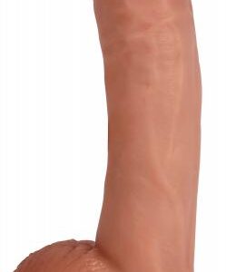 Jock Light Bareskin Vibrating Dildo With Balls - 10 Inch