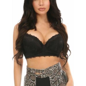 Snake Skin Print Faux Leather Fringe Skirt - Daisy Corsets