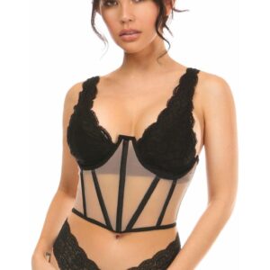 Lavish Nude Mesh Open Cup Waist Cincher - Daisy Corsets