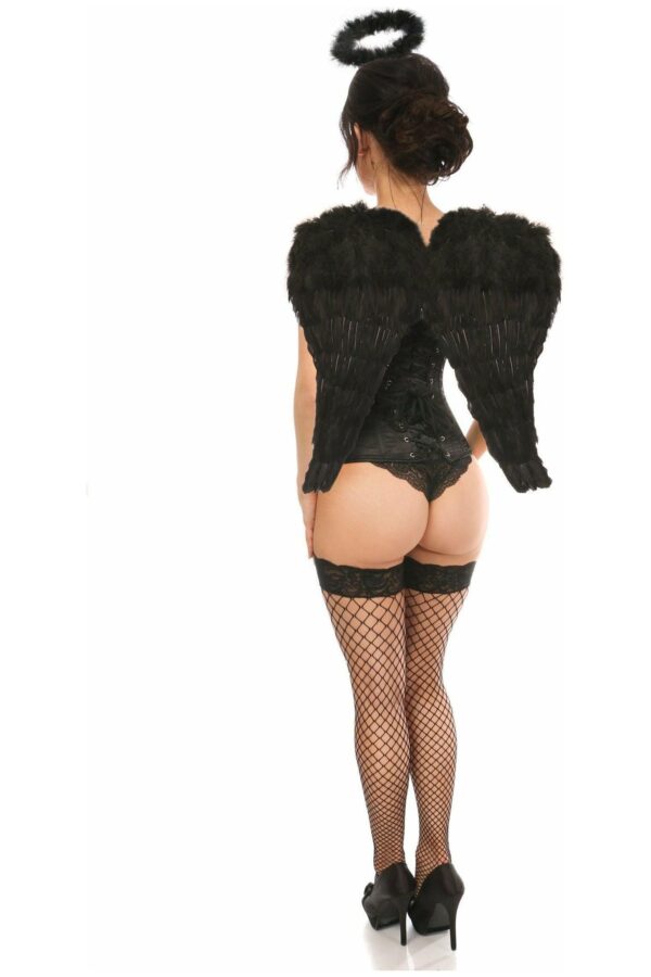 Lavish 3 PC Sexy Midnight Angel Corset Costume - Daisy Corsets