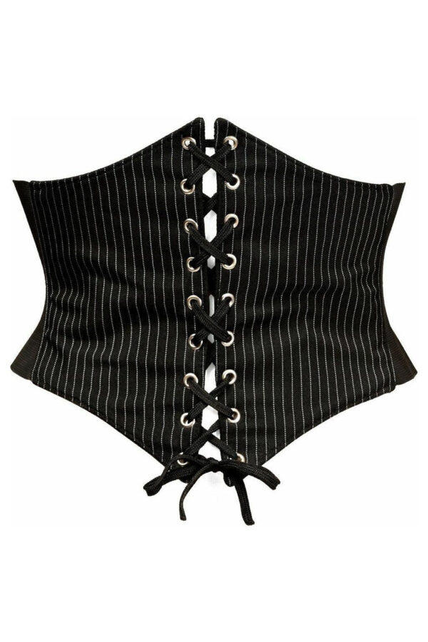 Lavish Pinstripe Corset Belt Cincher - Daisy Corsets