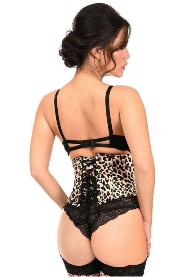 Lavish Leopard Velvet Mini Cincher Corset - Daisy Corsets